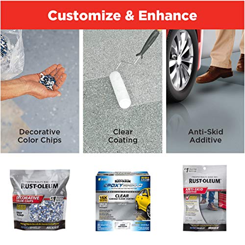 Gloss Gray Garage Floor Coating Kit V886043