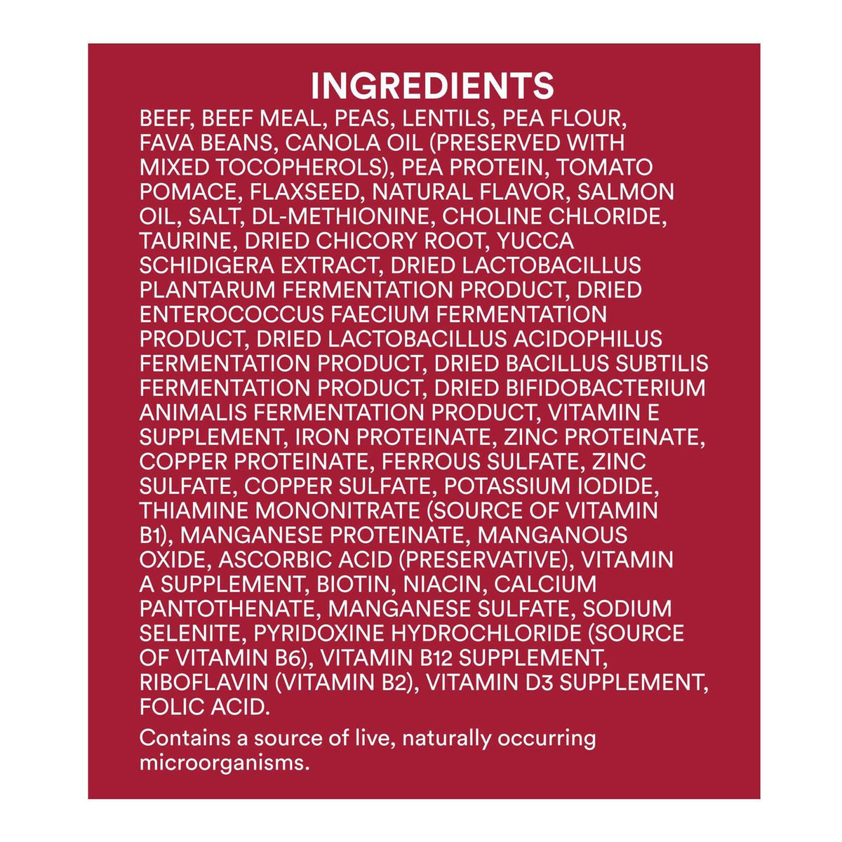 Grain Free Beef & Pea Recipe Small Breed Adult Dry Dog Food Q869