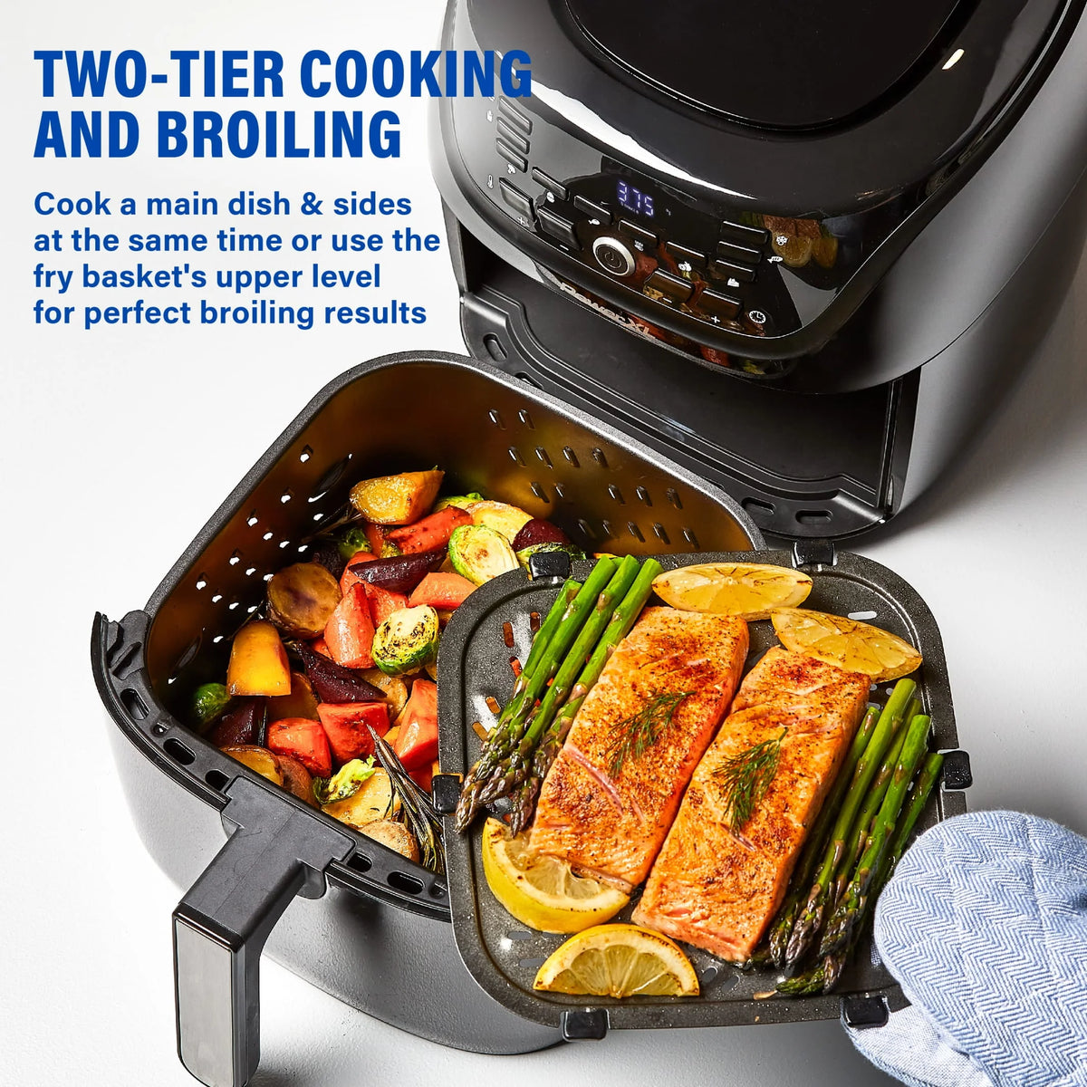Black 6-Qt Digital Air Fryer T64174