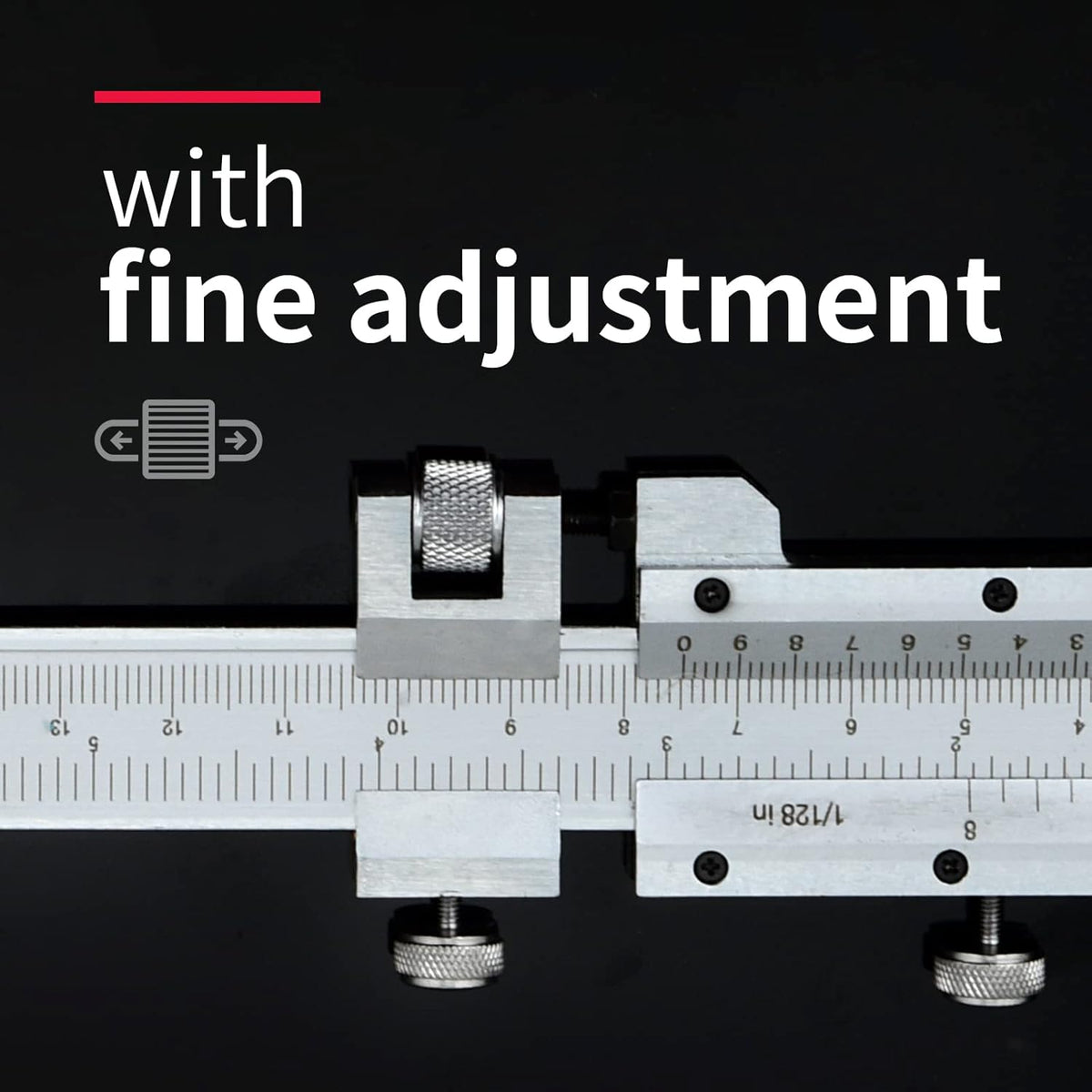 All-Metal Vernier Caliper Inch/Metric 0-12/0-300mm Range P93209