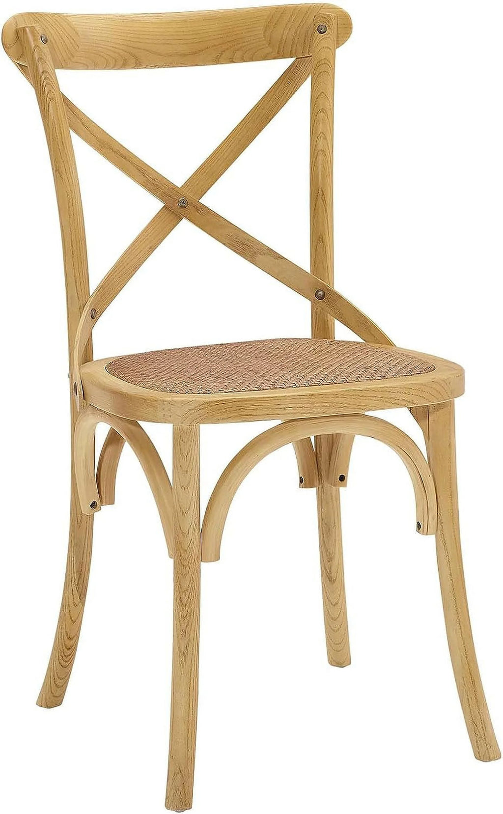 Elm Wood Rattan Dining Chair D112054