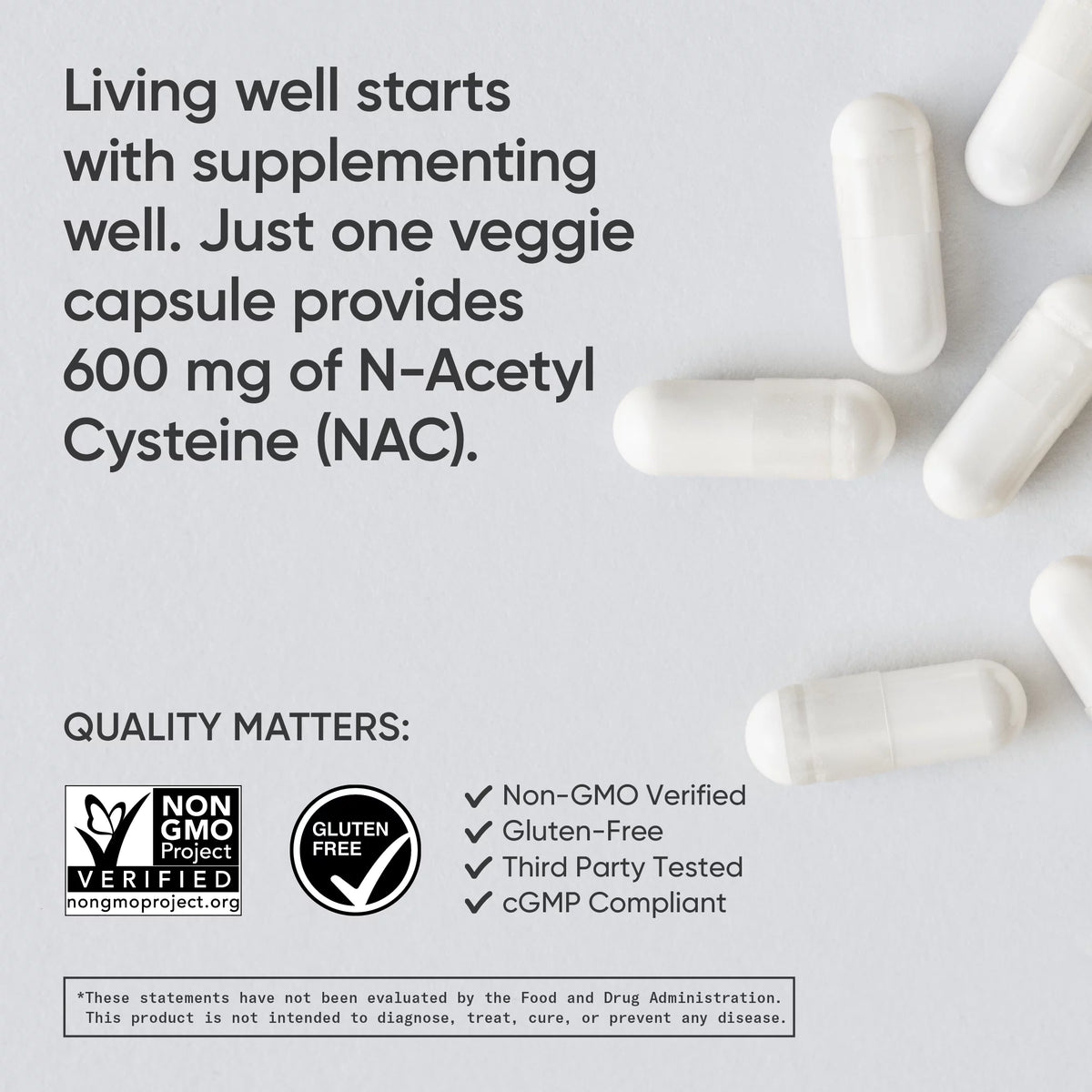 Vegan NAC 600mg 90 Count Y91223