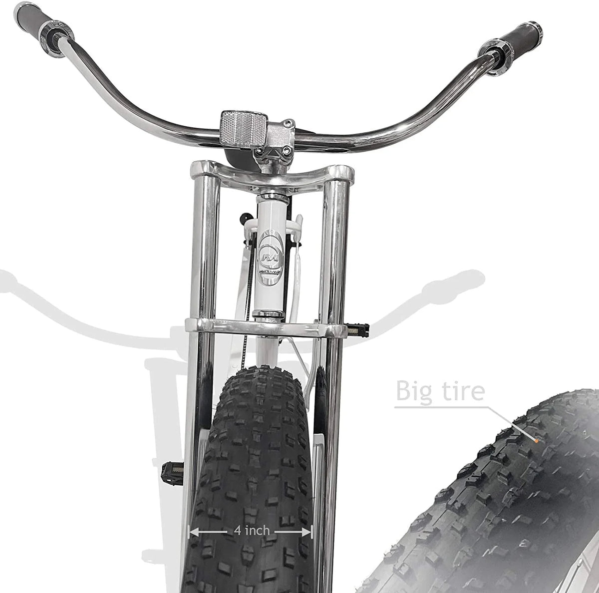26 Single Speed Fat Tire Beach Cruiser Bike W6419
