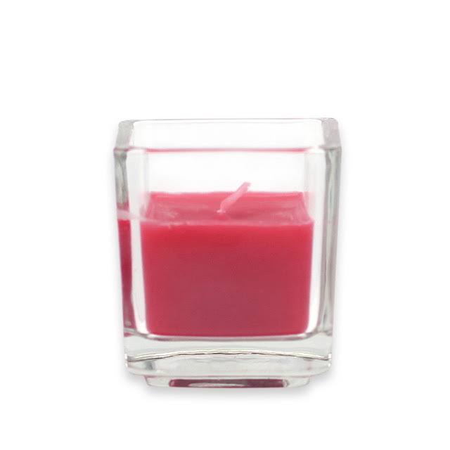 Square Glass Votive Candle U9954