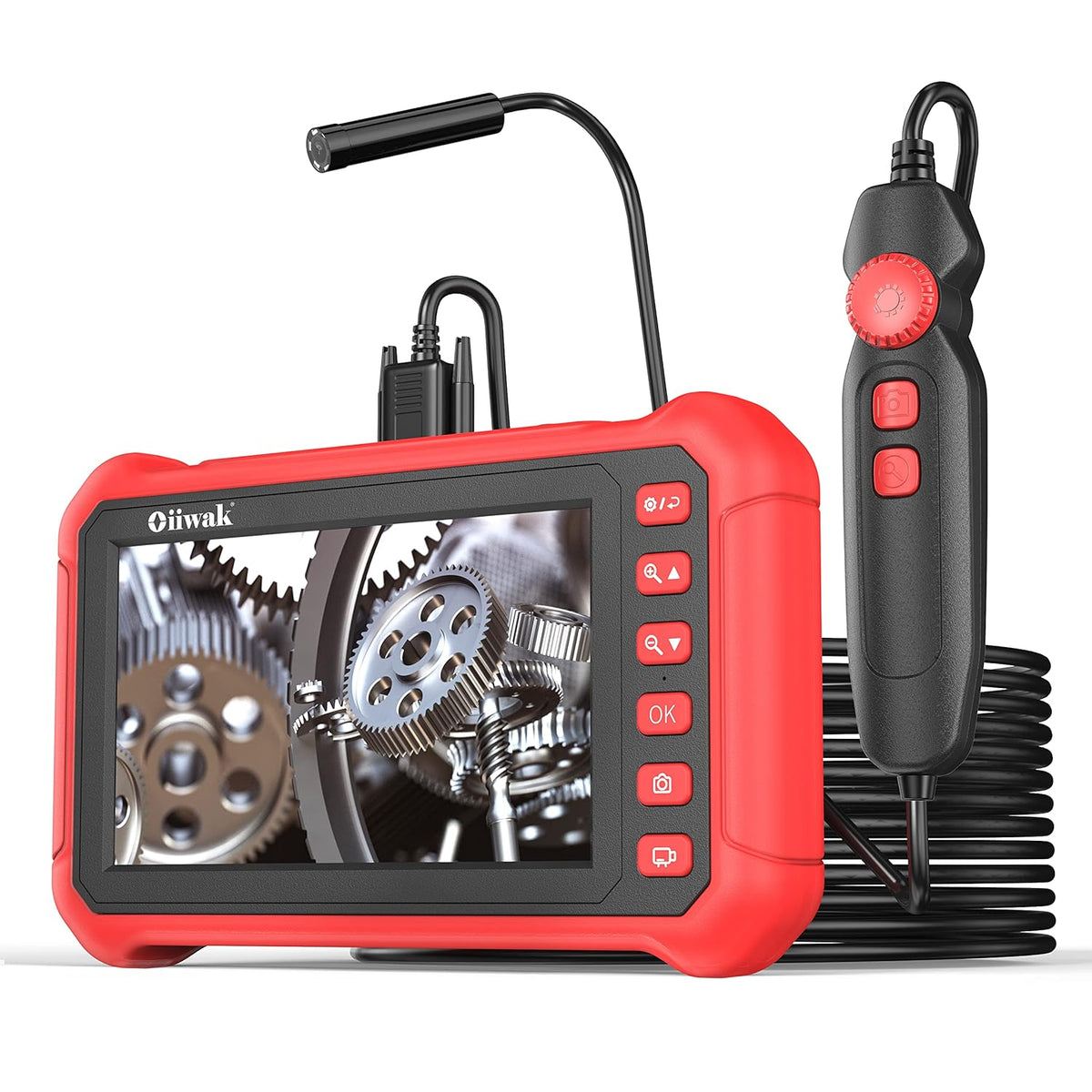 7 IPS Industrial Endoscope 5.0MP HD Borescope Camera IP68 Waterproof with 6 LED Lights Q38196