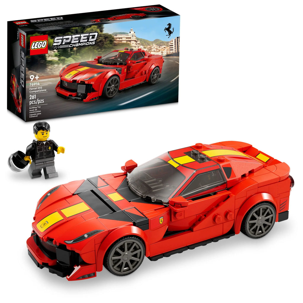 Red Race Car Building Kit with Racing Driver Minifigure P42920