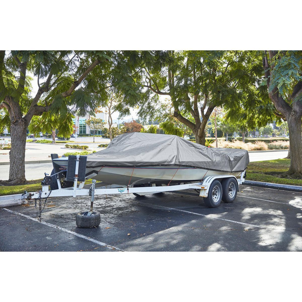 12 ft. x 20 ft. Silver and Black Weather-Resistant Tarp H11395