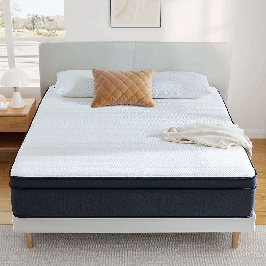Queen 10 inch Medium Firm Hybrid Innerspring Mattress Y576643