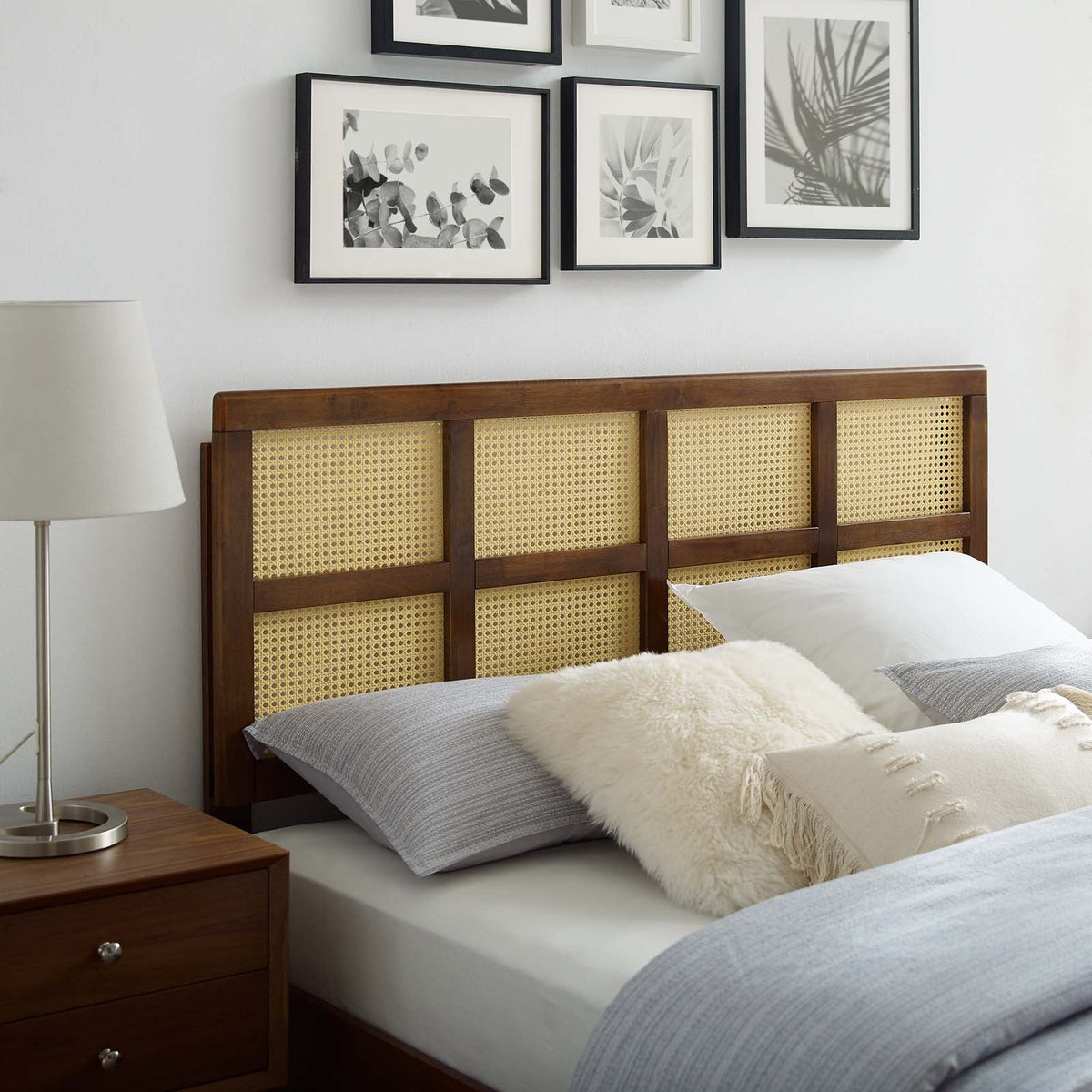Queen Headboard in Walnut Z4268