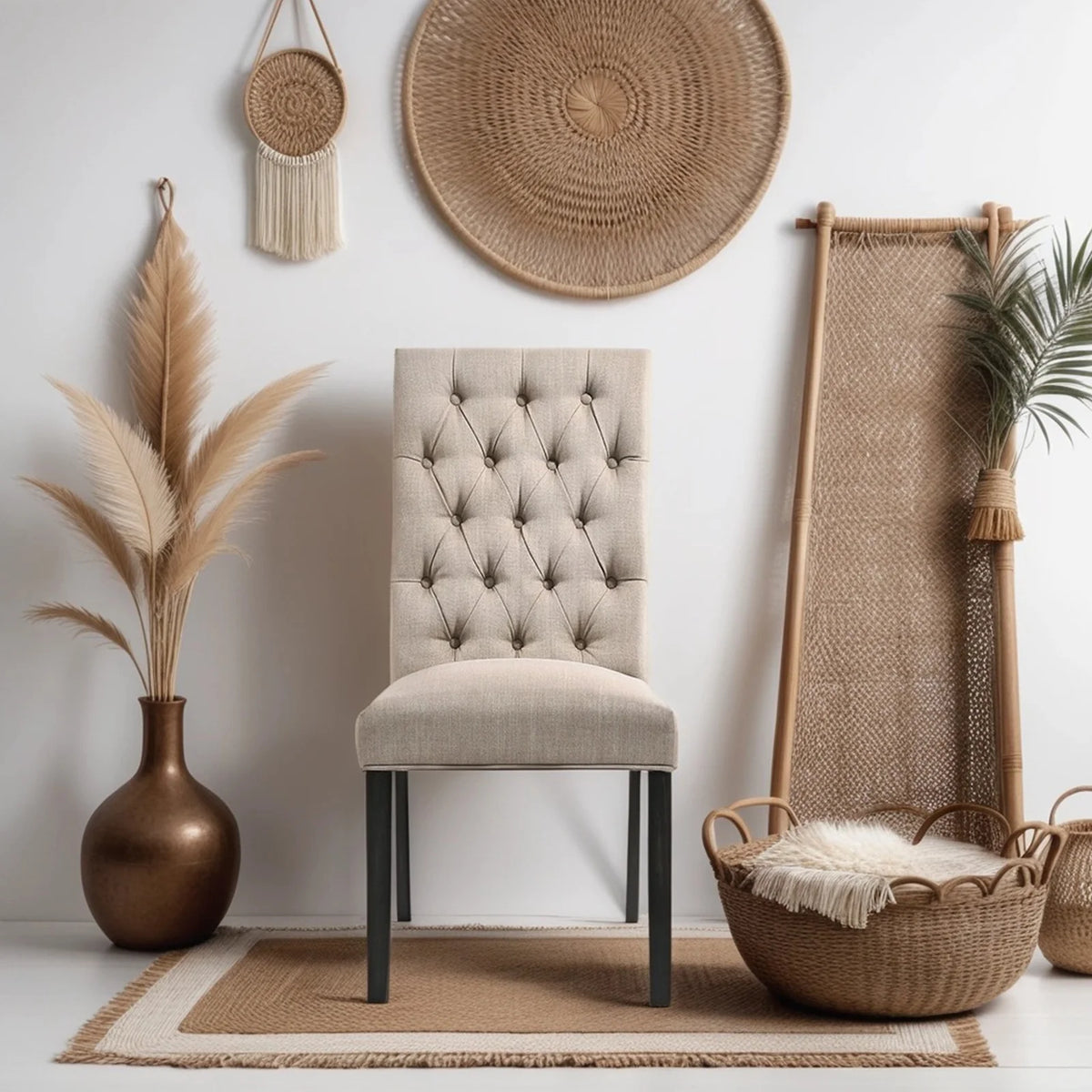 Light Brown Dining Chairs Set of 2 Z325551