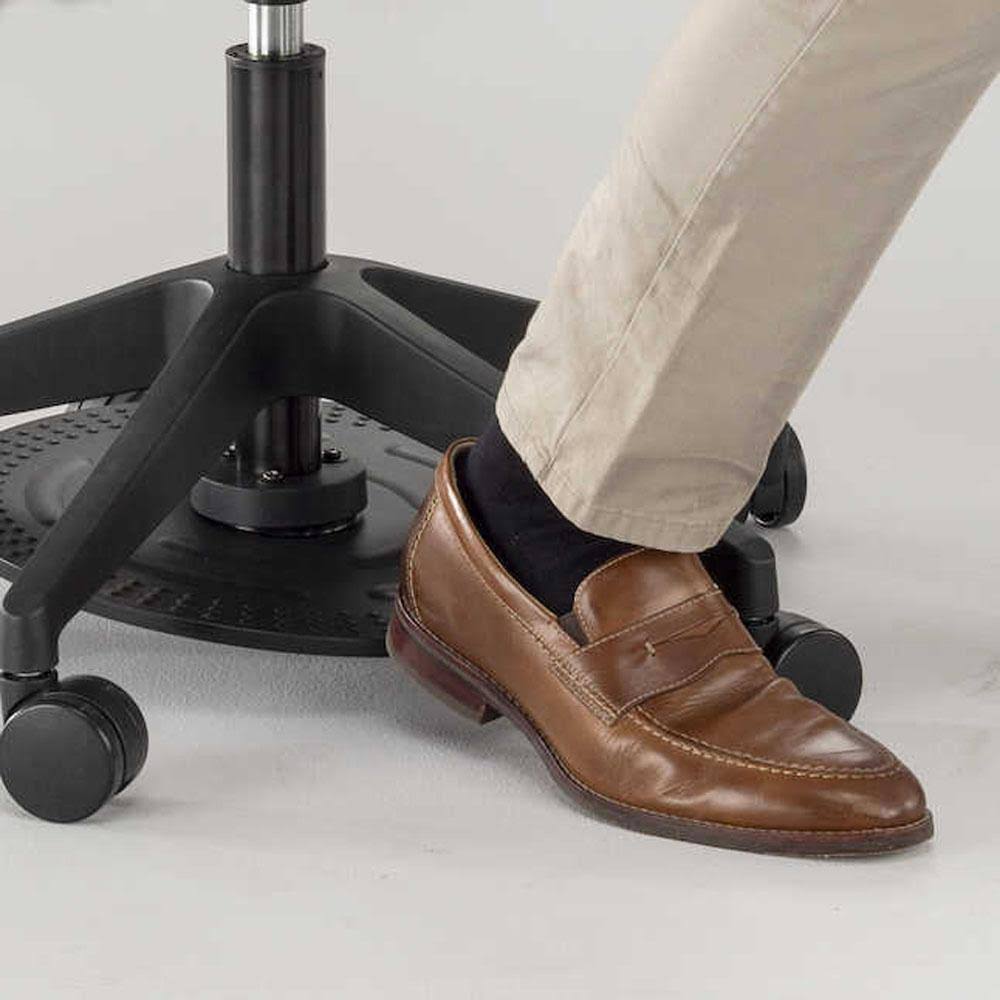 Saddle Swivel Stool with Plastic and Vinyl E568