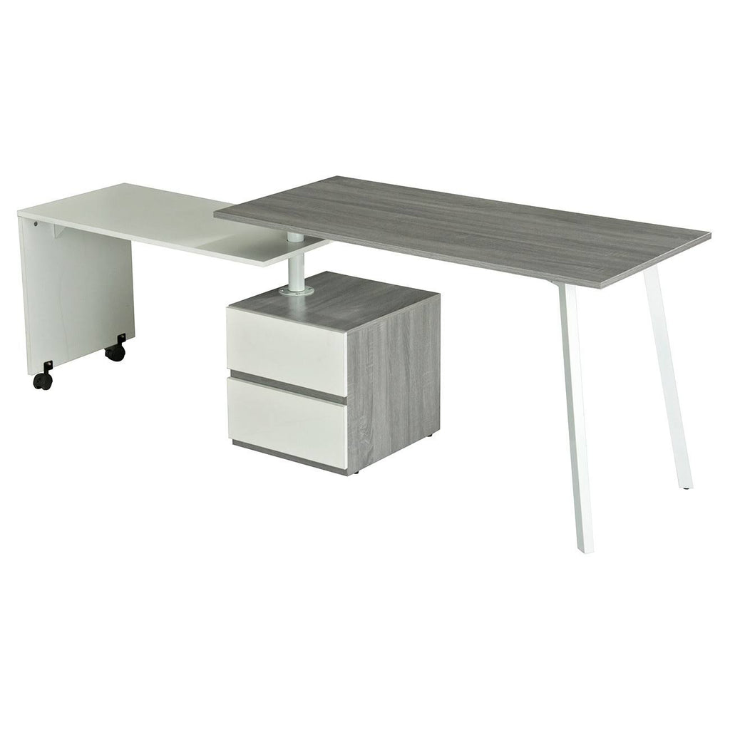 Gray Rotating Multi-Positional Desk N921