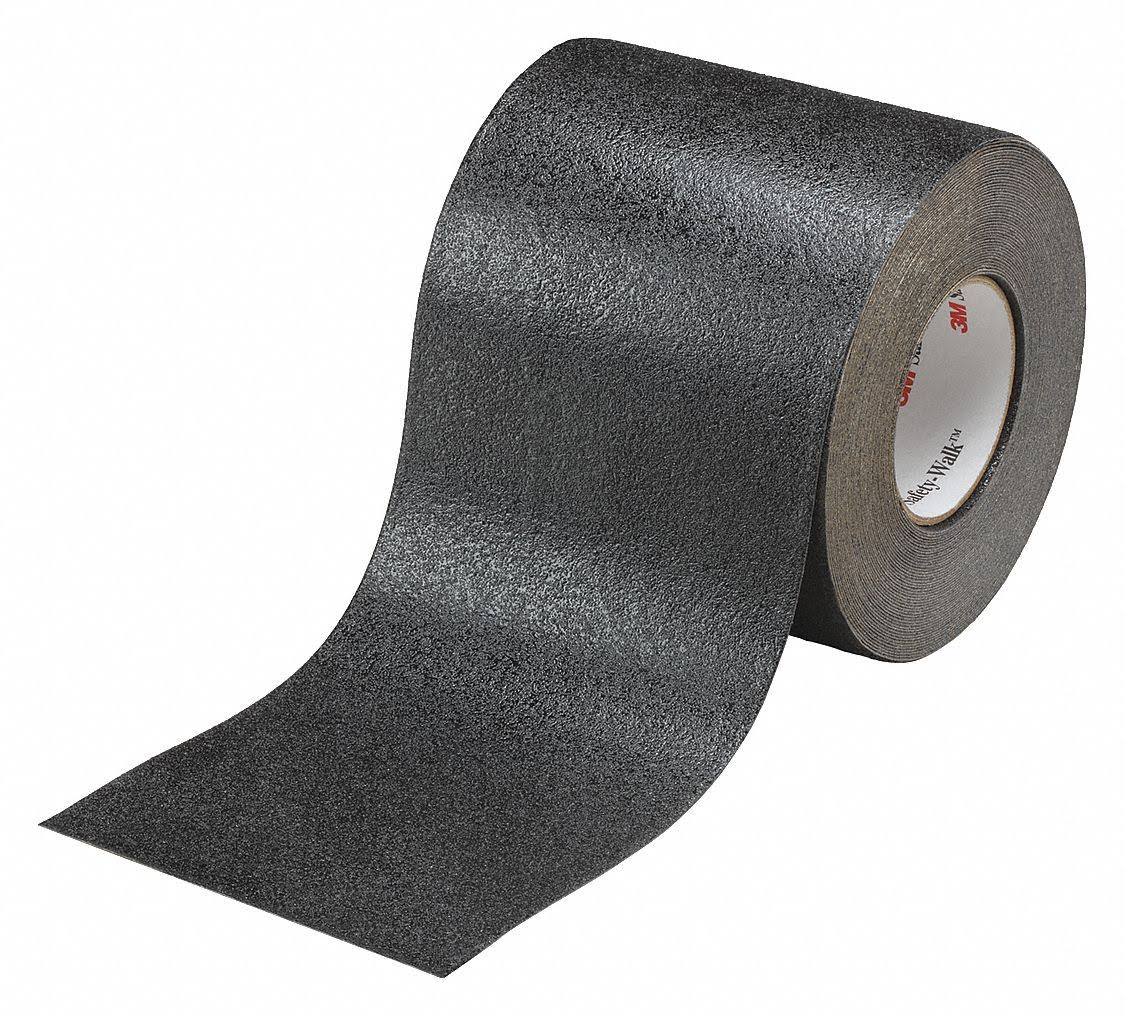 4x22 x 60& Vinyl Floor & Egress Tape, Black, Anti-Slip O792506