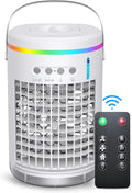 1400ml Evaporative Air Cooler with Remote, 3 Speeds, 7 LED Light, Pack of 2 Z680854