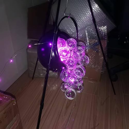 Large Black Plastic Cauldron Candy Bowl with Stand Y90545