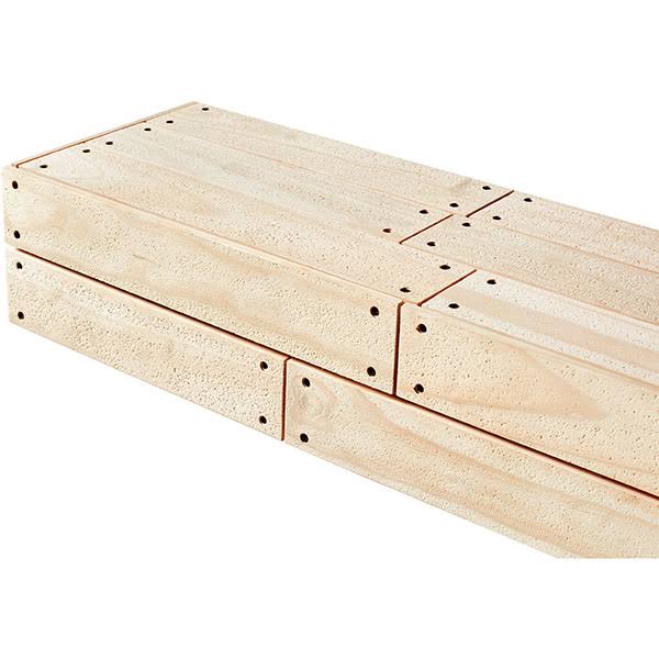 Unfinished Shiplap Mantel Shelf H411