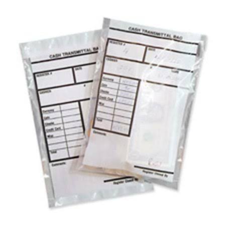 Clear Cash Transmittal Bag 6in.x9in. G7122