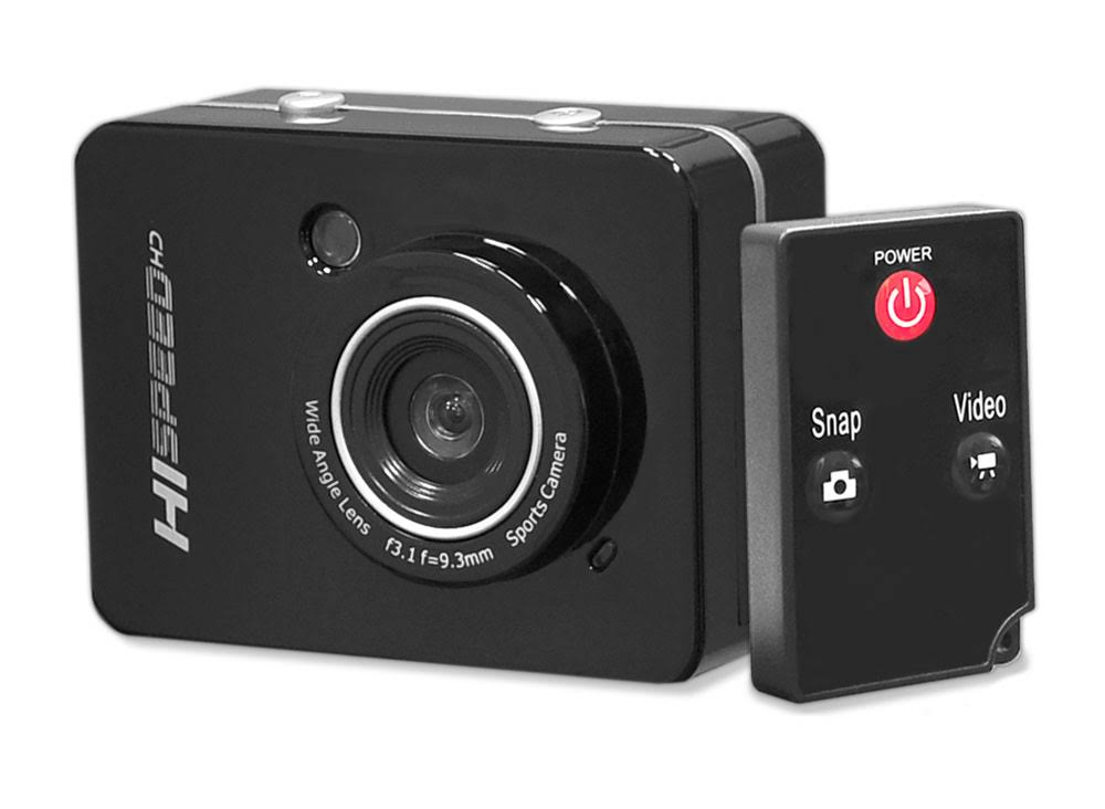 12.0 Megapixel 1080p Action Camera with 2.4 Touchscreen (Black) C7104
