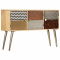 Mango Wood Storage Cabinet with 3 Compartments G62758