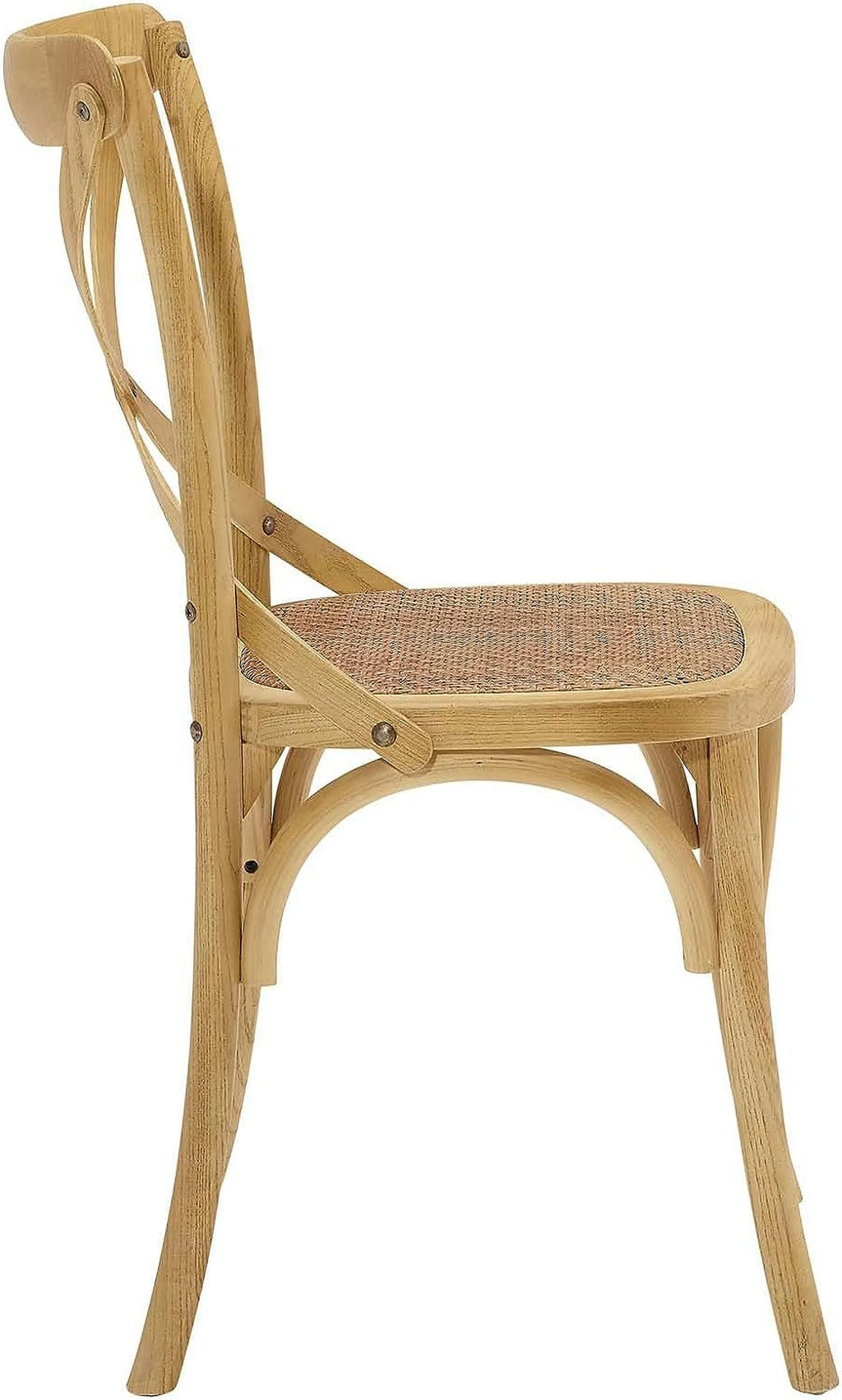 Elm Wood Rattan Dining Chair D112054