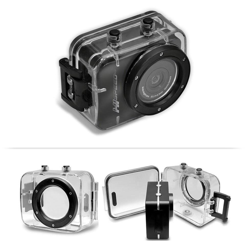 12.0 Megapixel 1080p Action Camera with 2.4 Touchscreen (Black) C7104