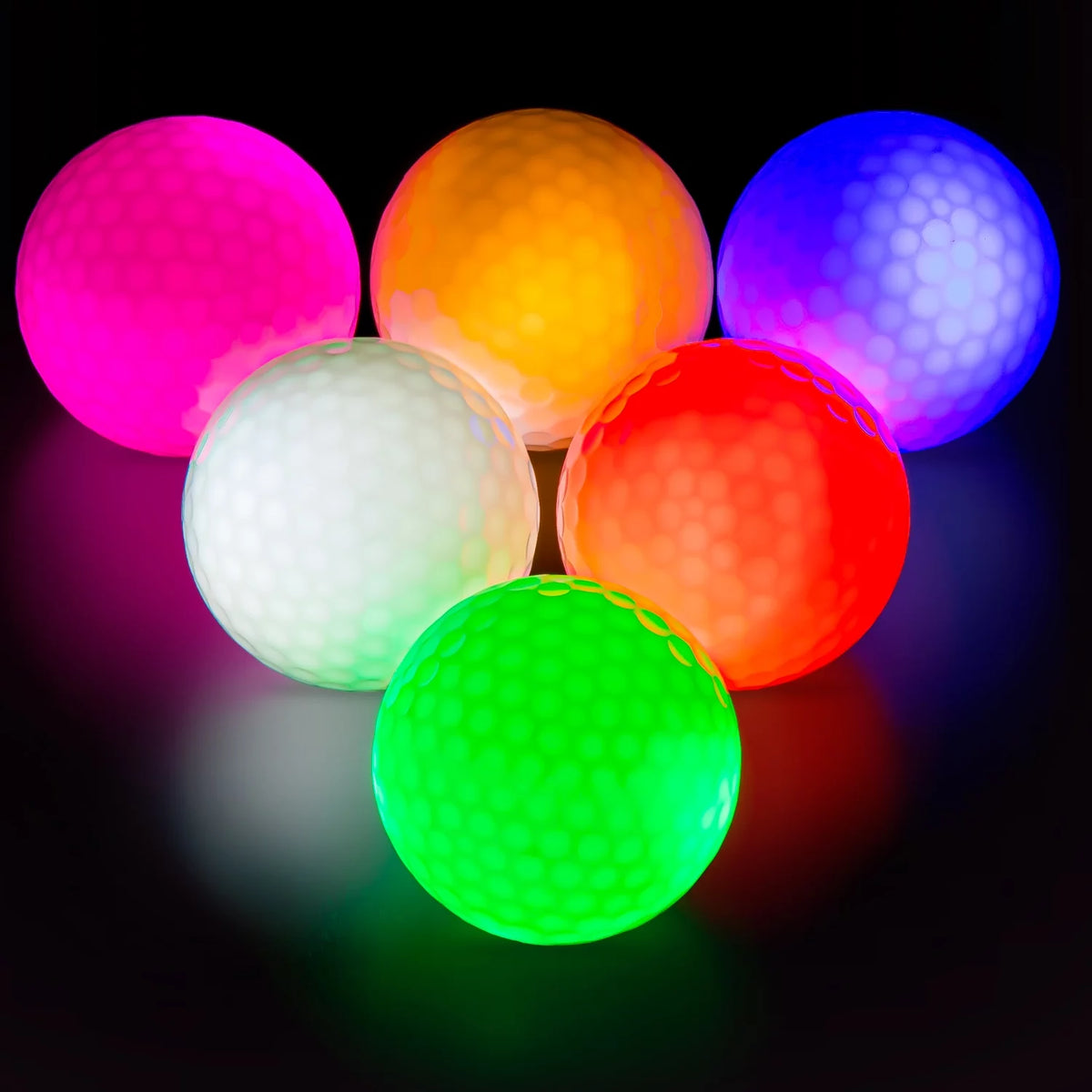 Glow in The Dark Golf Balls 6 Pack B370630