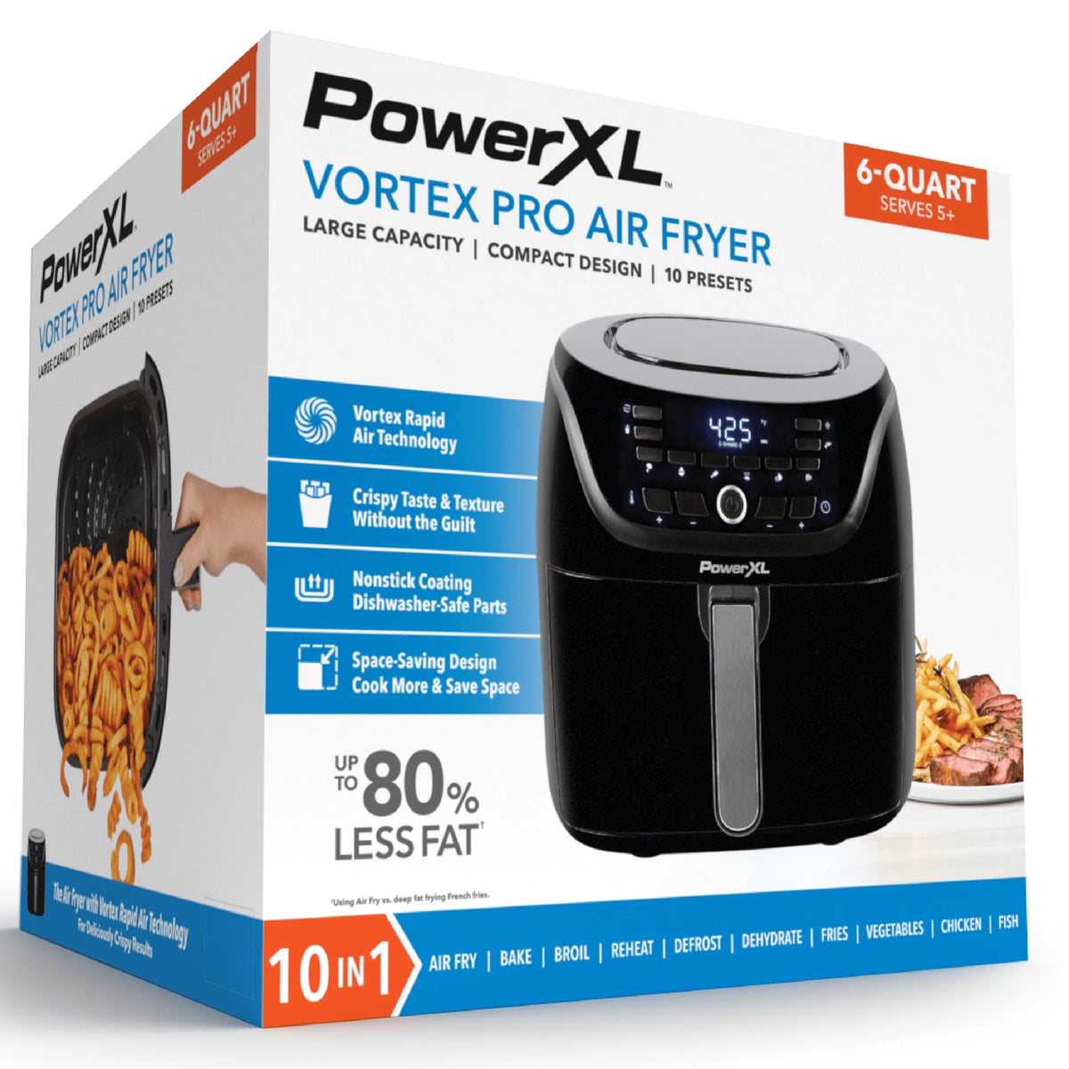 Black 6-Qt Digital Air Fryer T64174