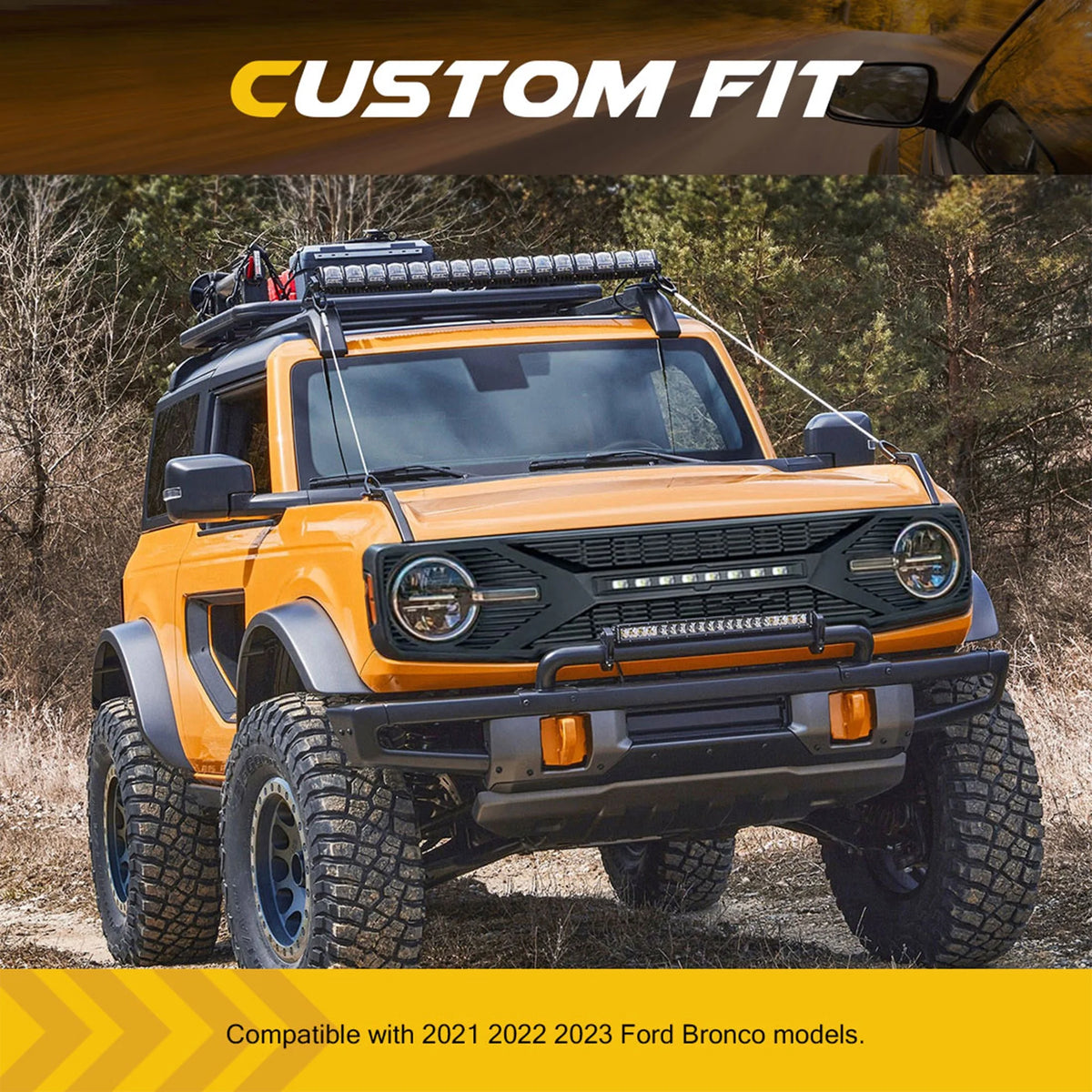 Grille with Lights for Ford Bronco G17875