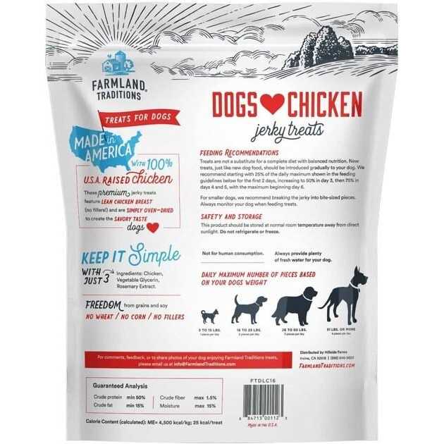 Chicken Jerky Dog Treats Q1327