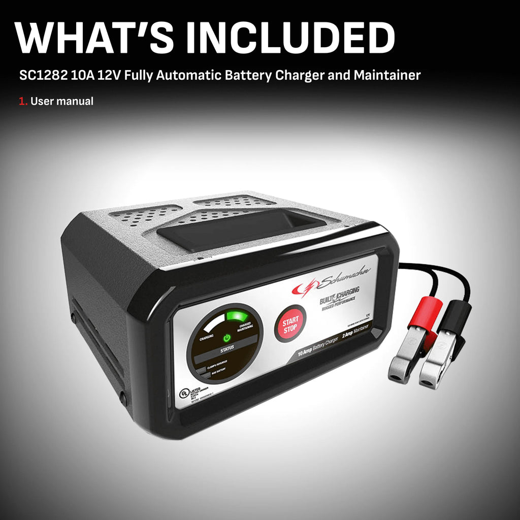 10-Amp 12V Automatic Battery Charger and Maintainer Z6224