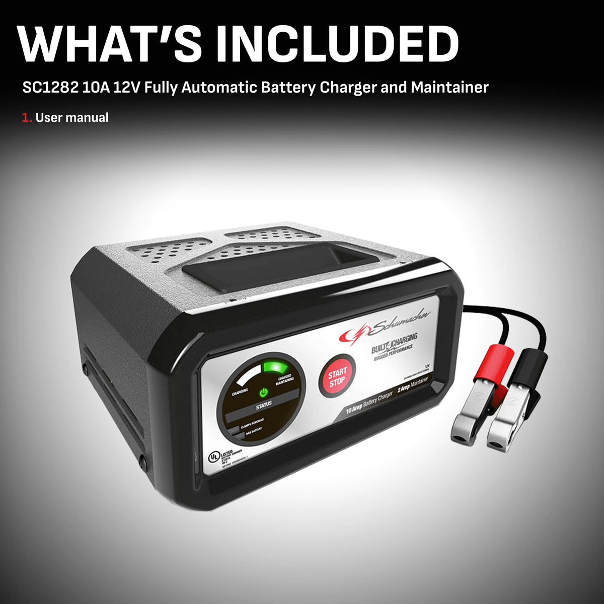 10-Amp 12V Automatic Battery Charger and Maintainer Z6224