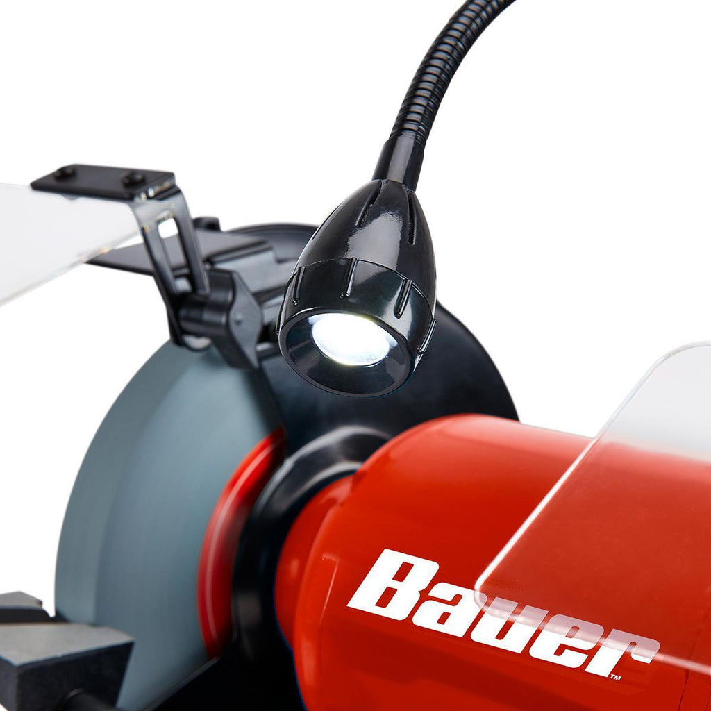 8 in. Variable-Speed Bench Grinder with LED Work Light M406