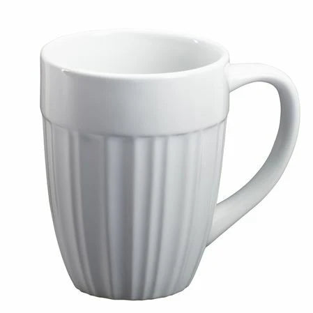 French White Mug 12oz D987