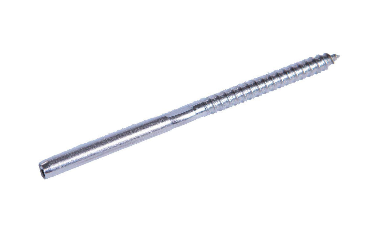 Stainless Steel Hand-Crimp Lag Stud for 1/8x22 Cable Railing (Lot of 10) X5761