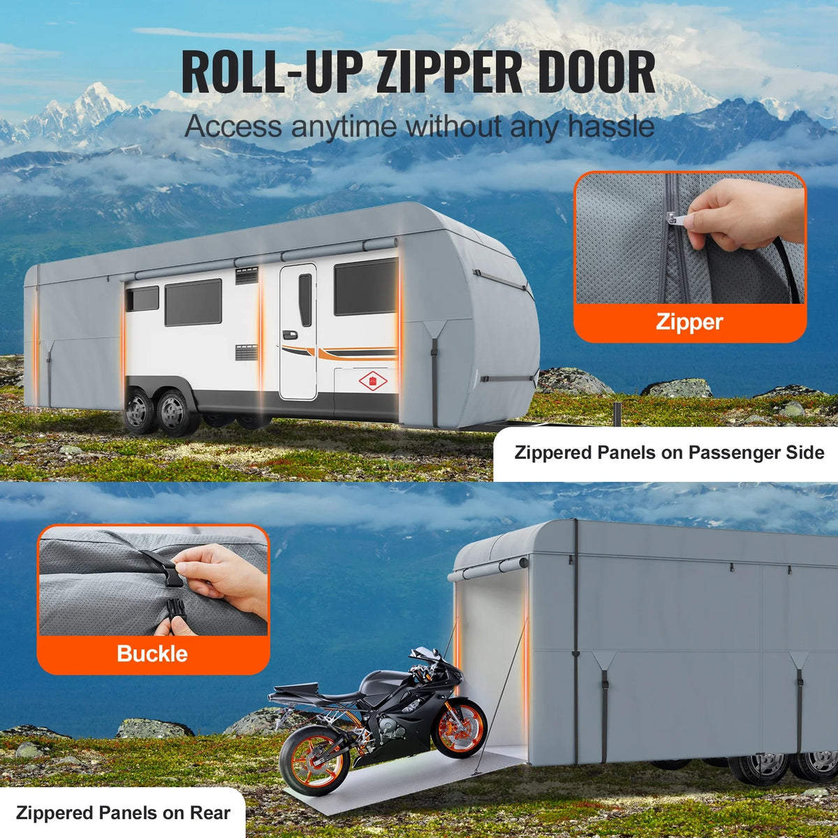 Waterproof 20'-22' Class A Motorhome RV Cover M429590