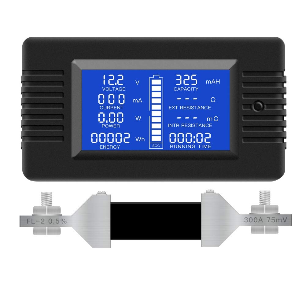 0-200V 0-100A LCD Digital Multimeter Voltmeter Ammeter M612875