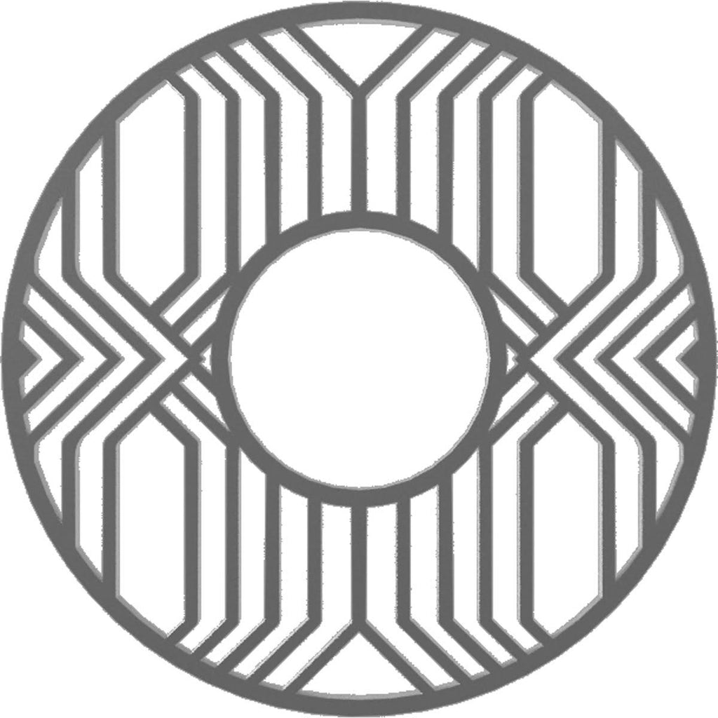 36x22OD x 13 1/8x22ID x 1x22P PVC Pierced Ceiling Medallion J481