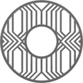 36x22OD x 13 1/8x22ID x 1x22P PVC Pierced Ceiling Medallion J481