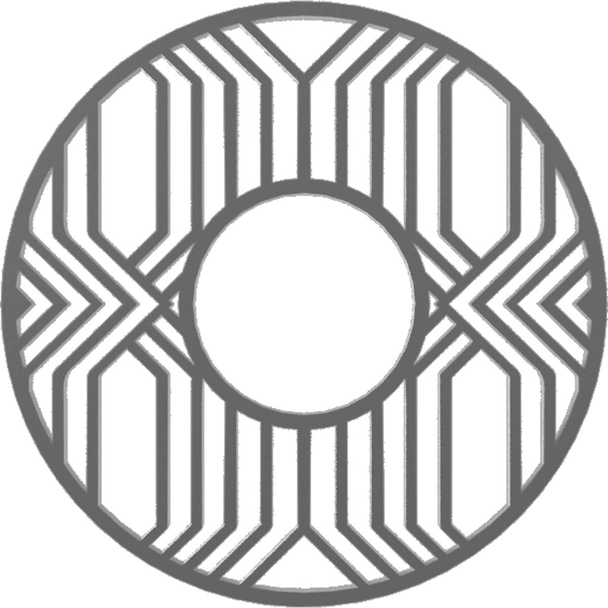 36x22OD x 13 1/8x22ID x 1x22P PVC Pierced Ceiling Medallion J481