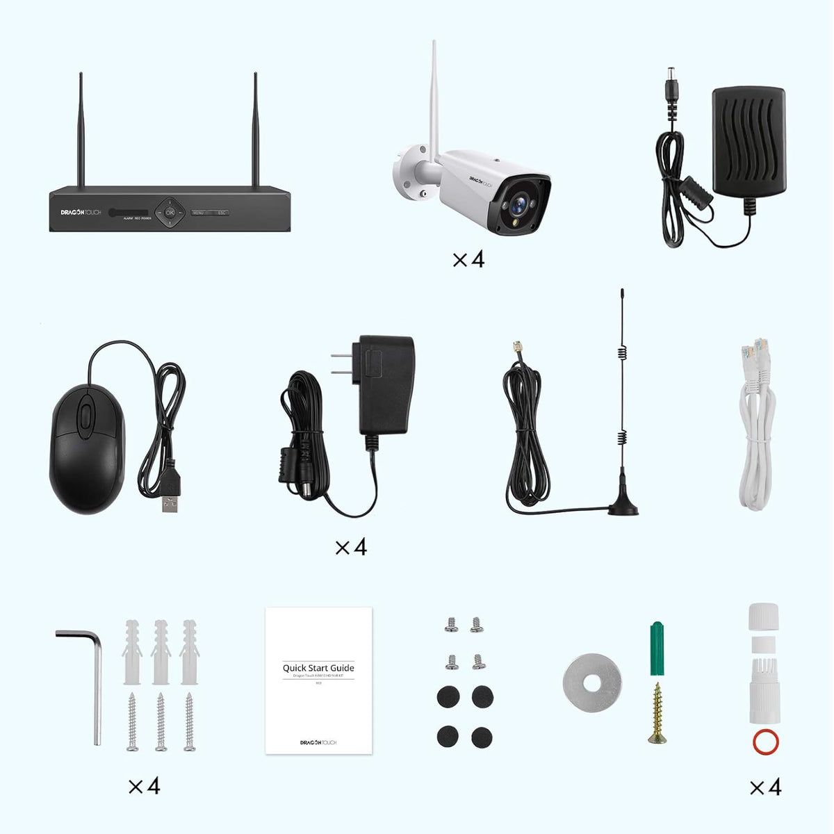 3MP WiFi Security Camera System with Color Night Vision K559
