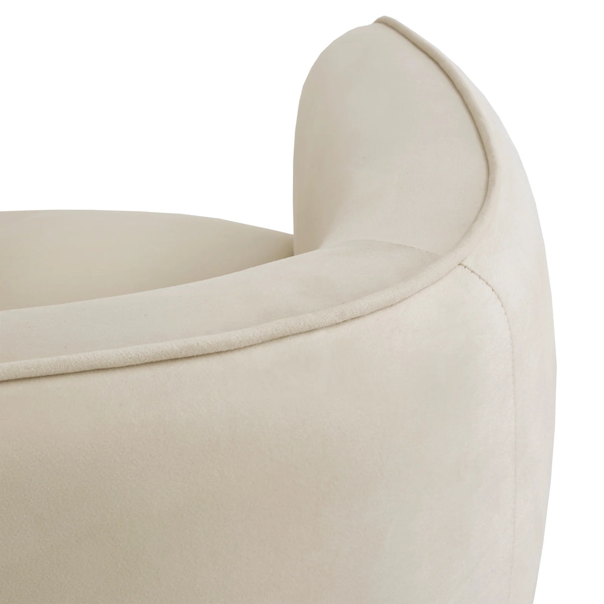 Beige Velvet Upholstered Accent Chair V623206