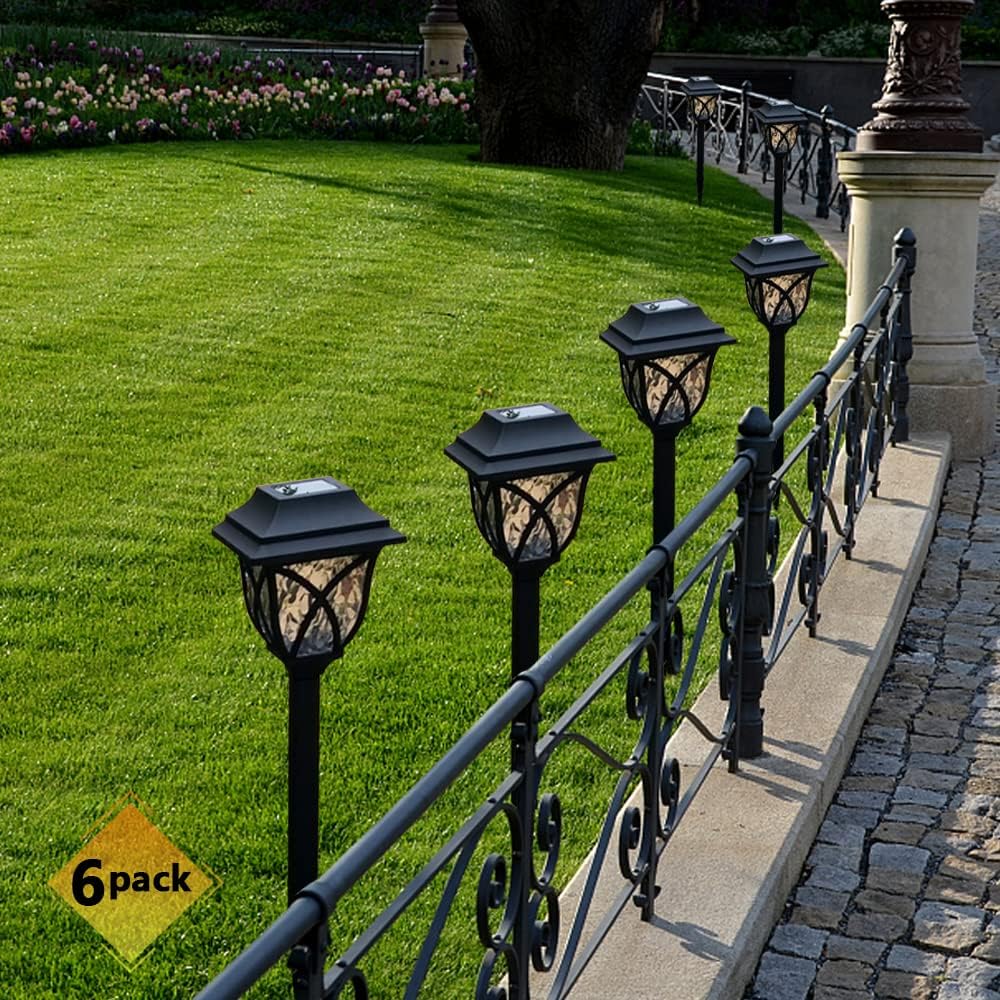 6PC Warm White Solar Outdoor Lights D2205