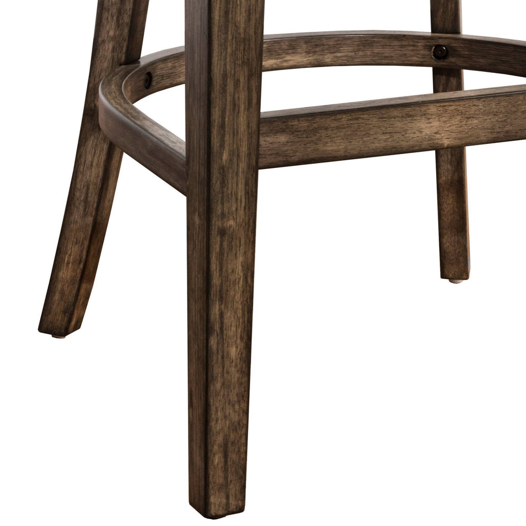 Rustic Gray Swivel Counter Stool Q710