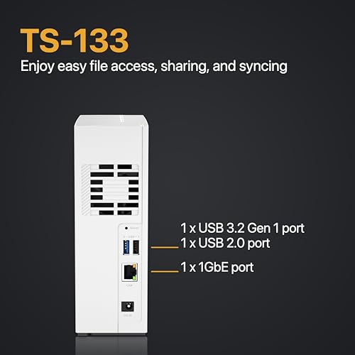 4 Bay NAS with 12TB Storage Capacity, Preconfigured RAID 5 Drives, 2.5GbE Ports P229098