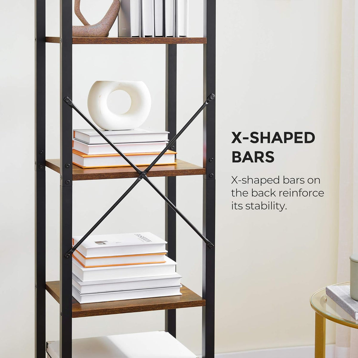 5-Tier Bookshelf Storage Shelving Unit M854