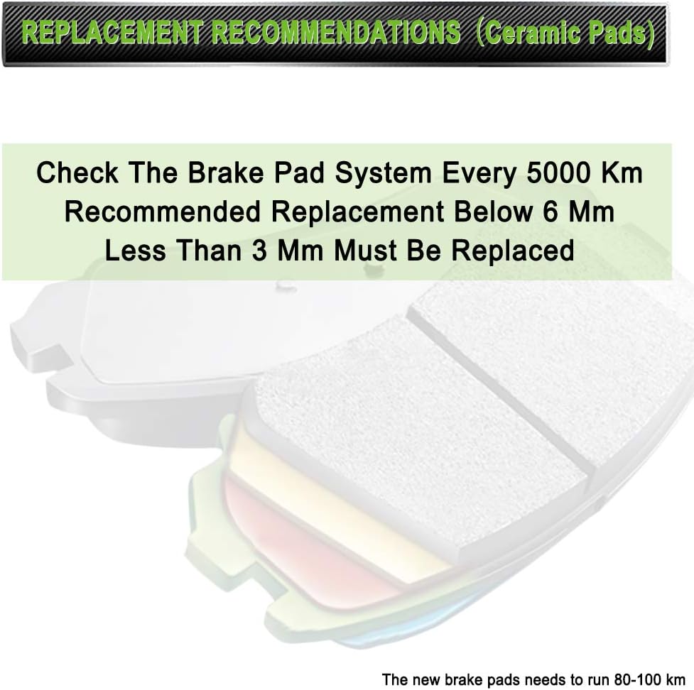 Ceramic Front Rear Disc Brake Pad Set Z997