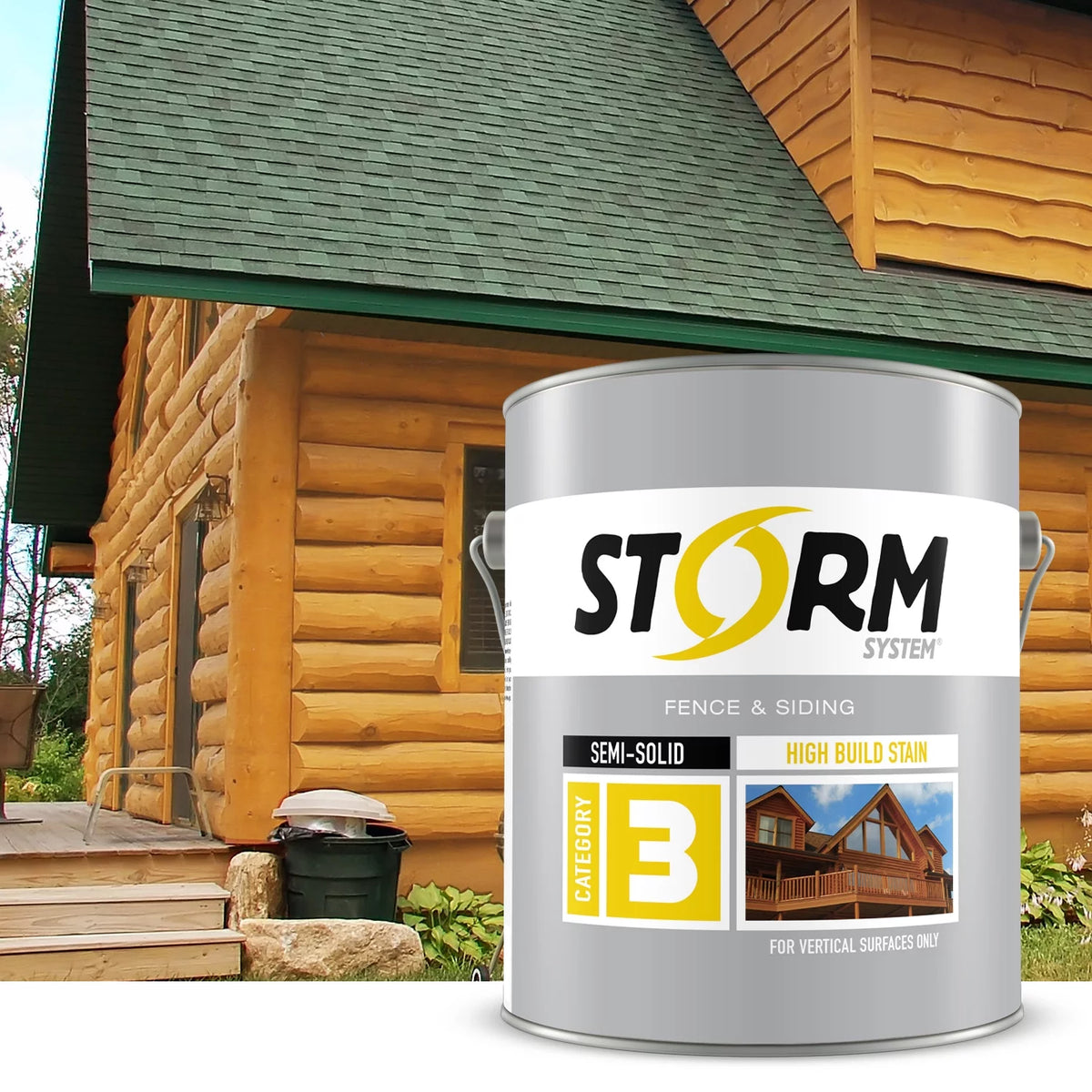 Semi-Transparent Log & Siding Stain + Sealer Teak 1 Gallon Z6802