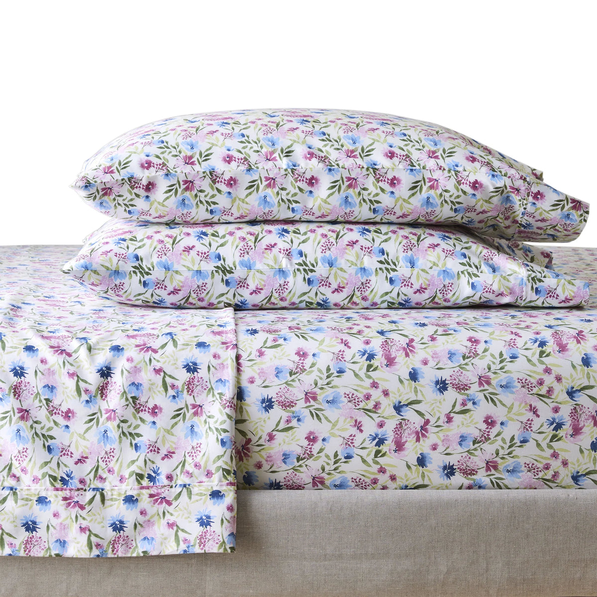 100% Cotton Sateen 300 Thread Count Queen Sheet Set K854146