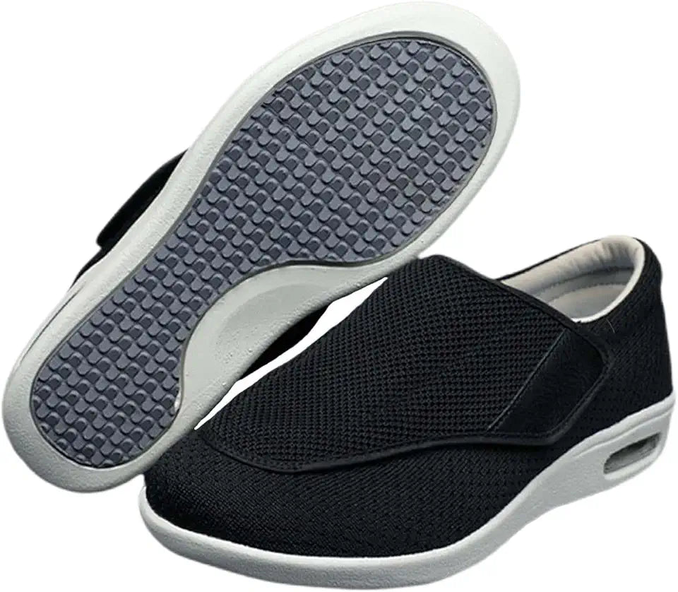 Extended Widths Diabetic Edema Shoes with Anti-Slip Indoor Outdoor Sole B2012
