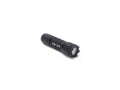 Black 315 Lumens LED Flashlight with Crenellated Bezel Ring and Rotary Tailcap C9214
